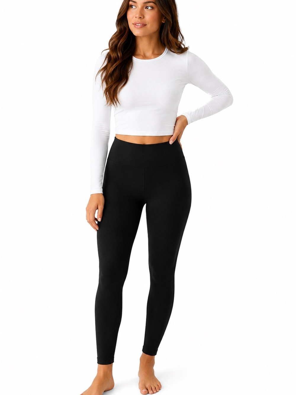 Urban Diction Black High-Waist Leggings - Women's Slim Fit NEW